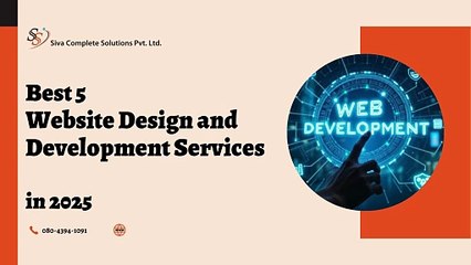Best 5 Website Design and Development Services in 2025