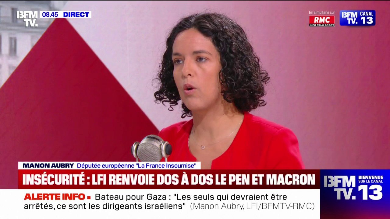 Manon Aubry évoque "une islamophobie suscitée, créée, alimentée jusqu'au plus haut sommet de l'État"