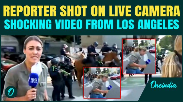 “You Just Shot the Reporter” - Journalist Hit by LA Police, Immigration Protests Explode in Violence