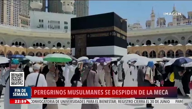 Peregrinos musulmanes se despiden de La Meca