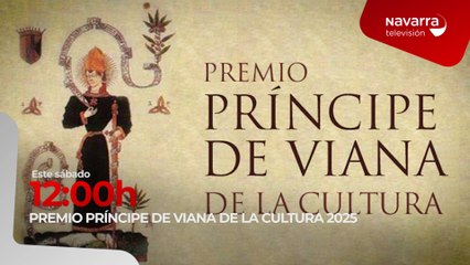 Este sábado, a las 12:00 horas, entrega del Premio Príncipe de Viana de la Cultura