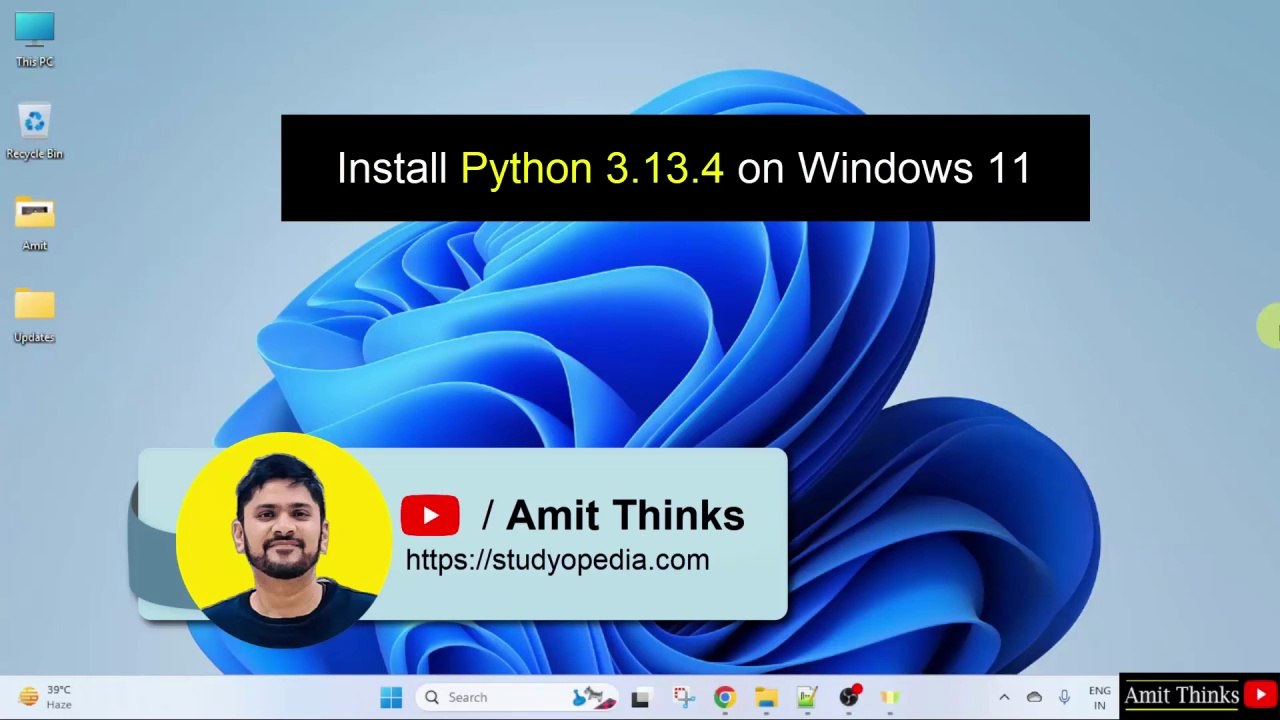How to install Python 3.13.4 on Windows 11