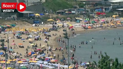 Şile'deki plajlarda bayram hareketliliği