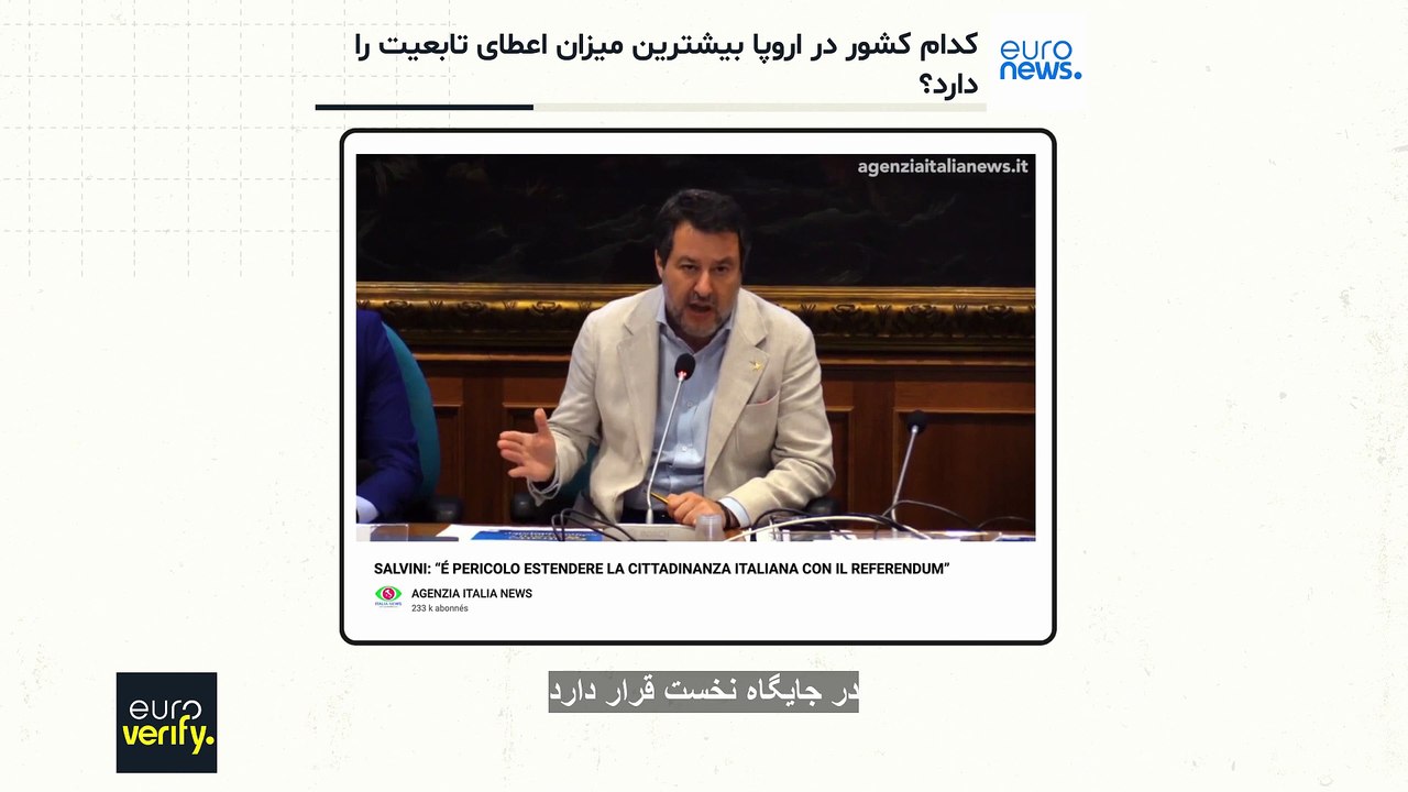 راستی‌آزمایی یورونیوز: کدام کشور اروپایی بیشترین میزان اعطای تابعیت به خارجی‌ها را دارد؟