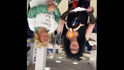 Doncaster Rovers fan dressed head to toe in rivals' colours for stag do.