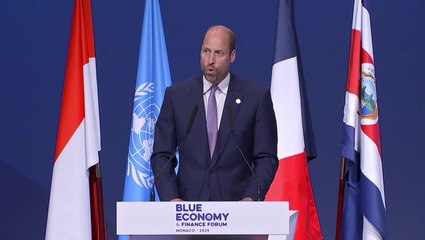 Prince William warns oceans are ‘diminishing before our eyes’ in Monaco speech