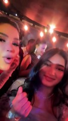 نهى نبيل وبنتها قبل حفل نور ستارز