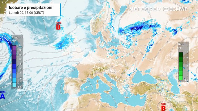 Lunedì 9 giugno 2025, dove pioverà in Italia questa settimana?