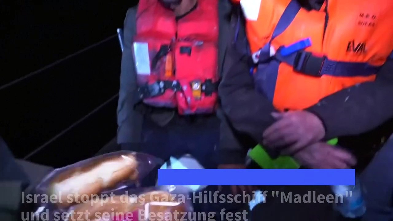 Israel fängt Gaza-Hilfsschiff 'Madleen' ab - Thunberg festgesetzt