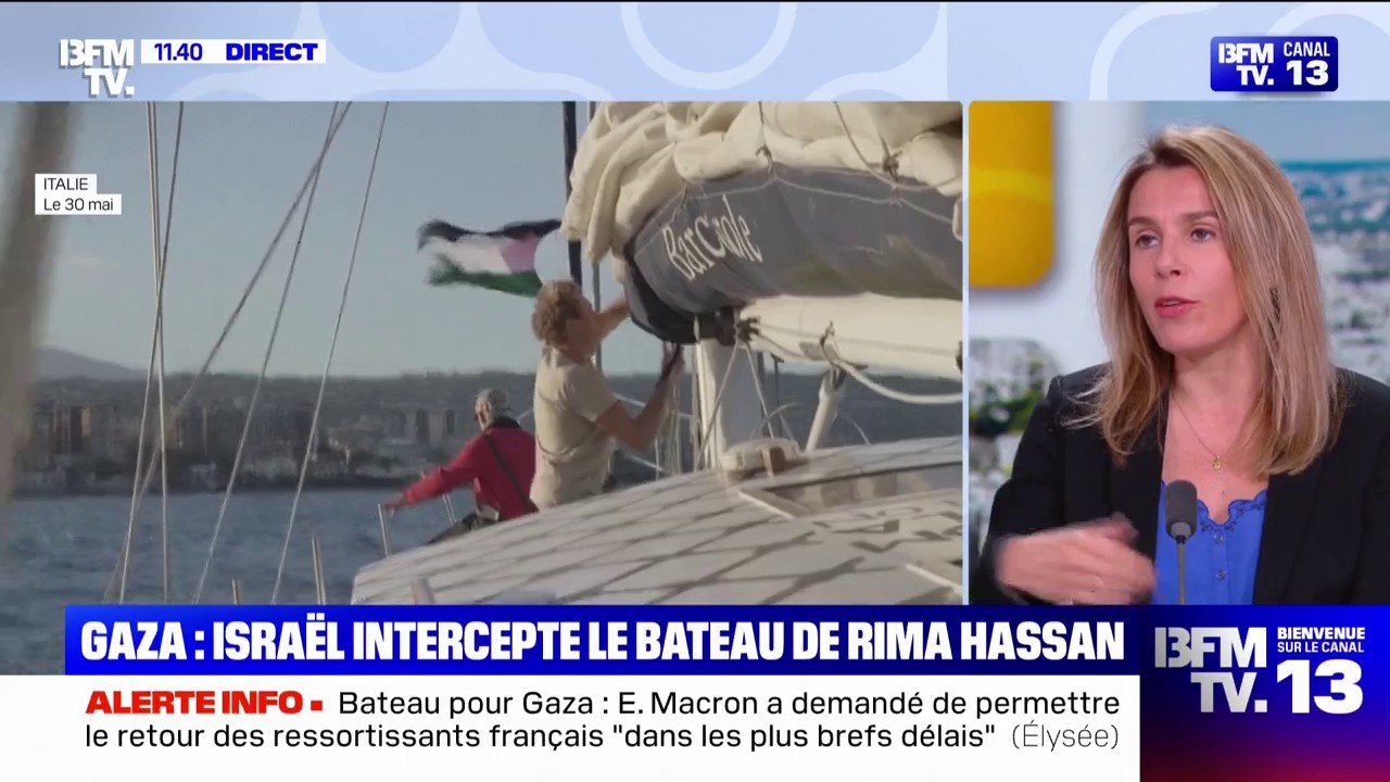 Bateau en route pour Gaza intercepté par Israël: Emmanuel Macron veut un retour "dans les plus brefs délais" des ressortissants français