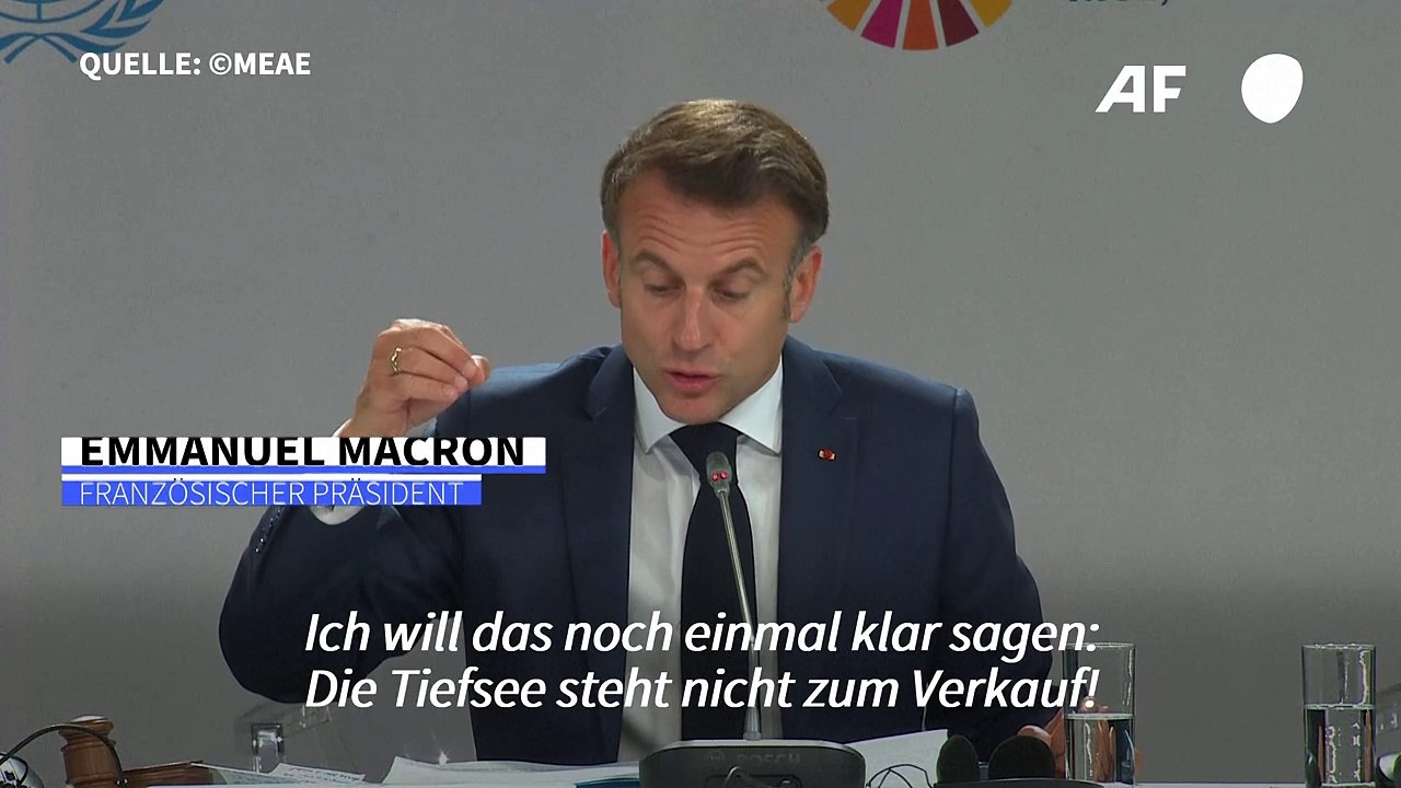 Macron: 'Grönland und die Tiefsee stehen nicht zum Verkauf!'