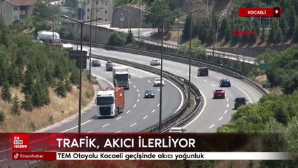 TEM Otoyolu Kocaeli geçişinde akıcı yoğunluk