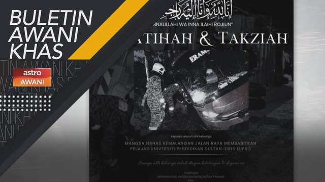 Sultan Pahang, Tengku Ampuan zahir ucapan takziah