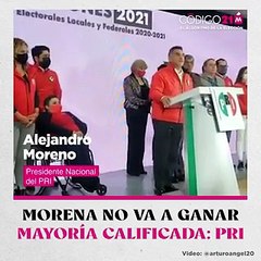 Morena no va a ganar mayoría calificada: PRI