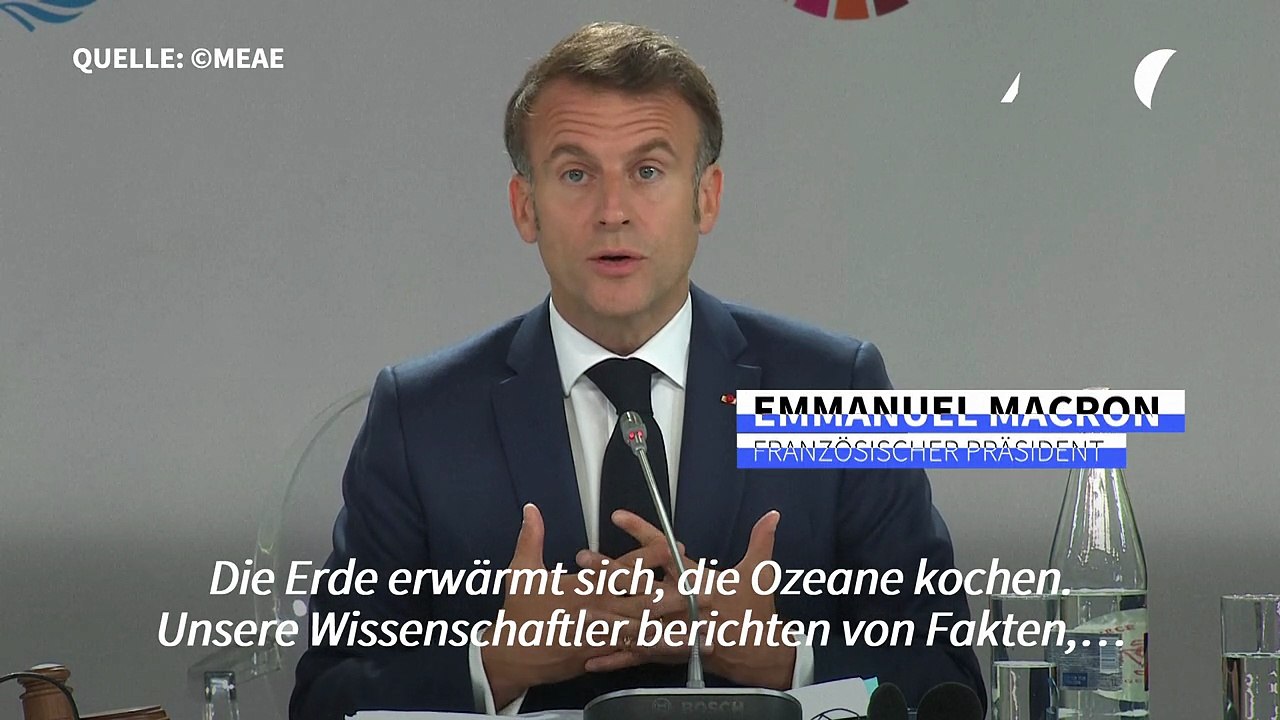 Macron fordert 'beispiellose Anstrengungen' für die Ozeane
