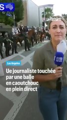 Touchée en plein direct par un projectile de la police