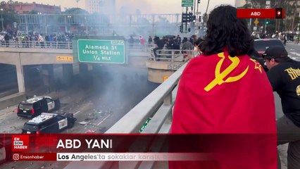 Los Angeles'ta sokaklar karıştı