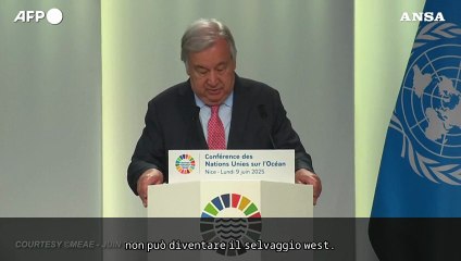 Guterres avverte: "Gli oceani non diventino un Far West"