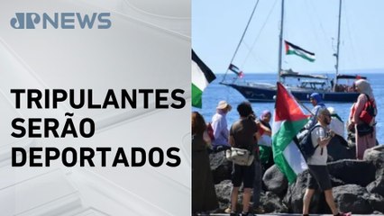 Navio interceptado por Israel deve ser levado a porto de Ashdod