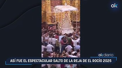 Así fue el espectacular salto de la reja de El Rocío 2025
