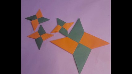 How to Make a Paper Ninja Star (Version 4) | Cool Origami Shuriken Design