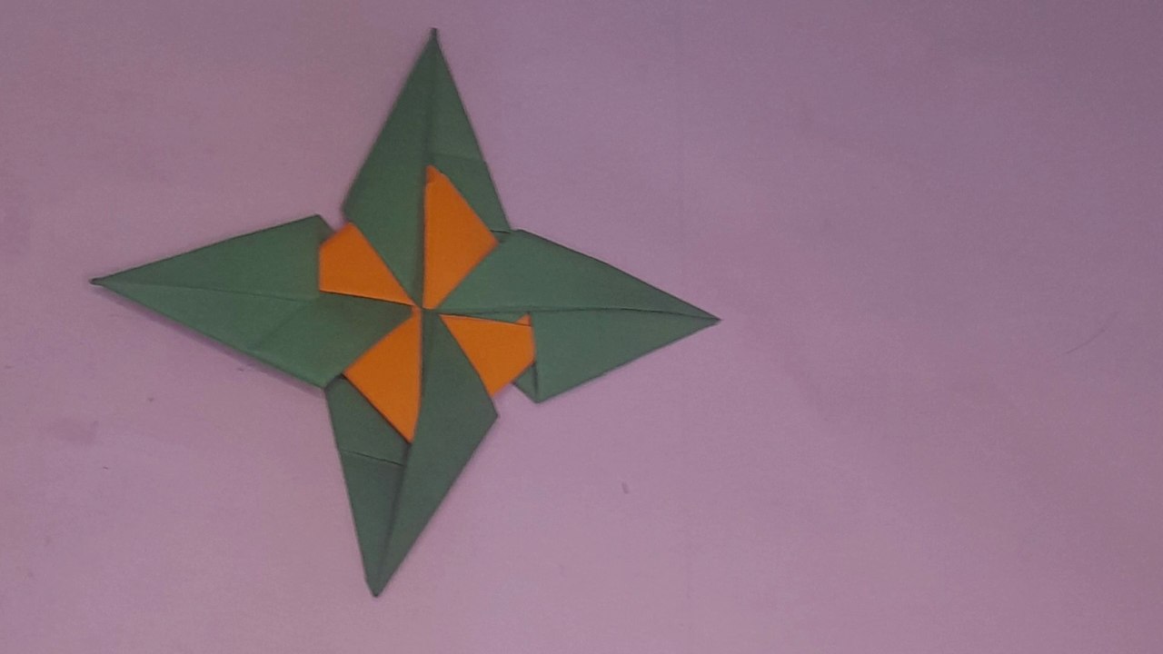 How to Make a Paper Ninja Star (Version 3) | Easy Origami Shuriken