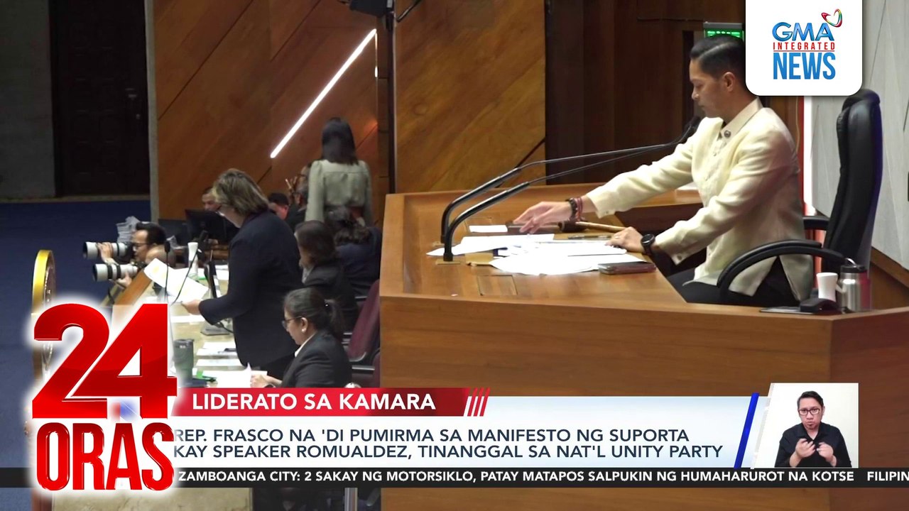 Rep. Frasco na 'di pumirma sa manifesto ng suporta kay Speaker Romualdez, tinanggal sa Nat'l Unity Party | 24 Oras