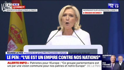 Marine Le Pen: "Nous voulons prendre le pouvoir en France et en Europe pour le rendre au peuple"