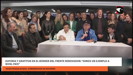 Euforia y gratitud en el búnker del Frente Renovador “Dimos un ejemplo a nivel país”