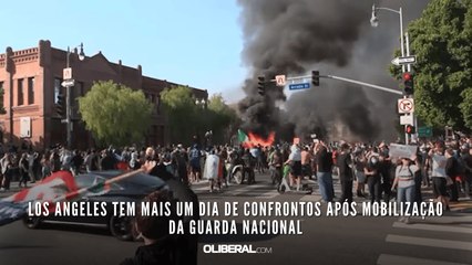 Los Angeles tem mais um dia de confrontos após mobilização da Guarda Nacional