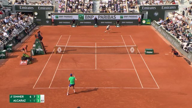 Tournoi de Tennis du Grand Chelem de Roland Garros 2025 Finale Simple Messieurs Jannik Sinner - Carlos Alcaraz