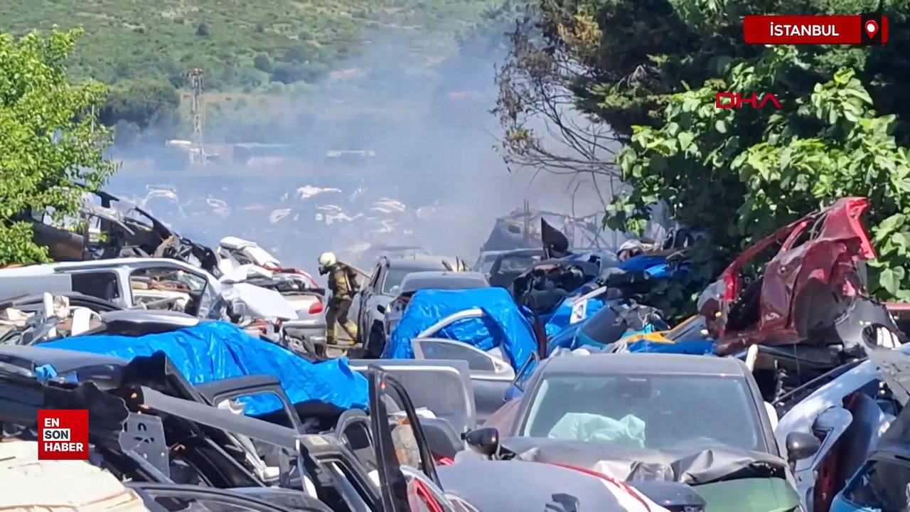 Maltepe'de seramik malzemelerin bulunduğu depoda yangın