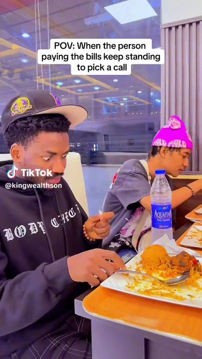 POV: when the person paying bills keep standing to pick a call