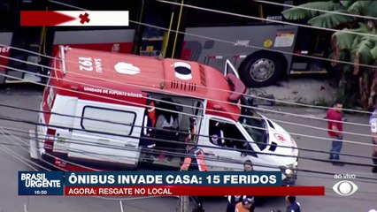 Ônibus invade casa e deixa feridos na zona leste de São Paulo