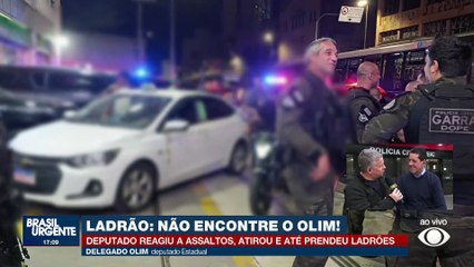 Dep. Delegado Olim reagiu a assalto e prendeu ladrões em SP
