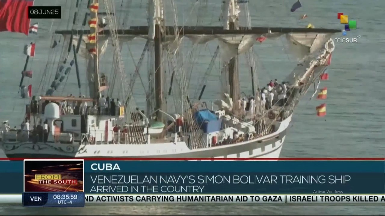 Cuba, Venezuelan navy's Simon Bolivar training ship arrived in the country