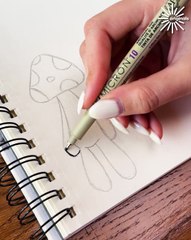 Relaxing ink step-by-step drawing process! ✒️