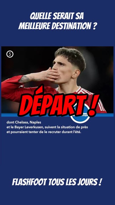 🚨 Le départ ! Manchester United ne compte plus sur Garnacho et pousse pour son départ