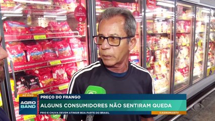 Queda no preço do frango ainda não chegou aos consumidores