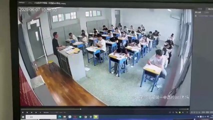 '중국판 수능' 시험지 찢어발긴 수험생...AI 감독 카메라 영상 유출 / YTN