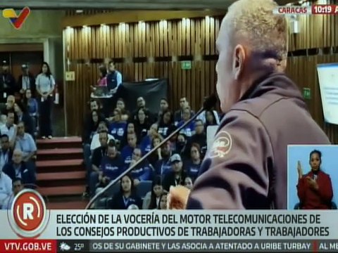 Caracas I Trabajadores de Cantv realizaron elección de la vocería del Motor Telecomunicaciones