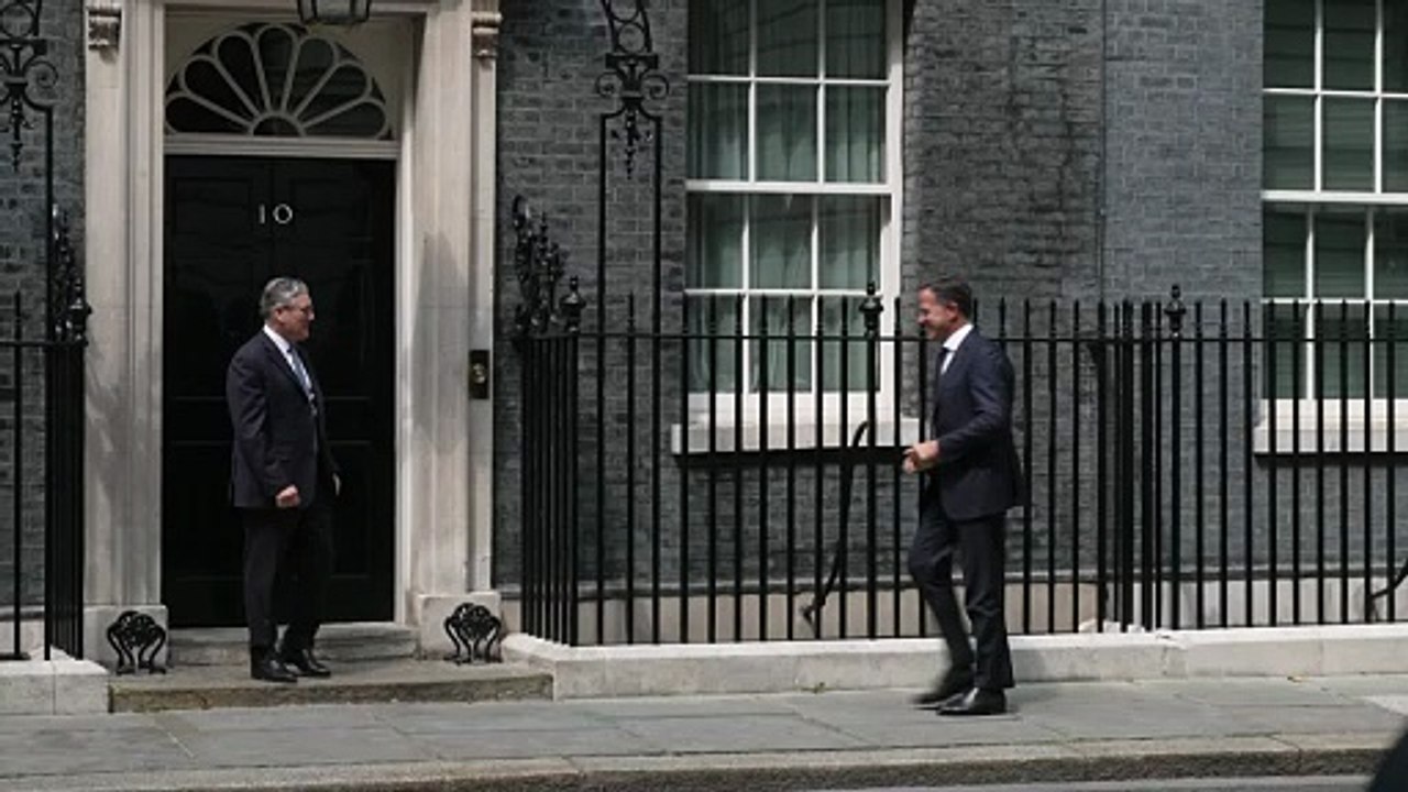 Starmer welcomes Nato chief to Downing Street