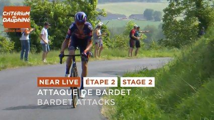 Romain Bardet attacked in the côte de Nonette!