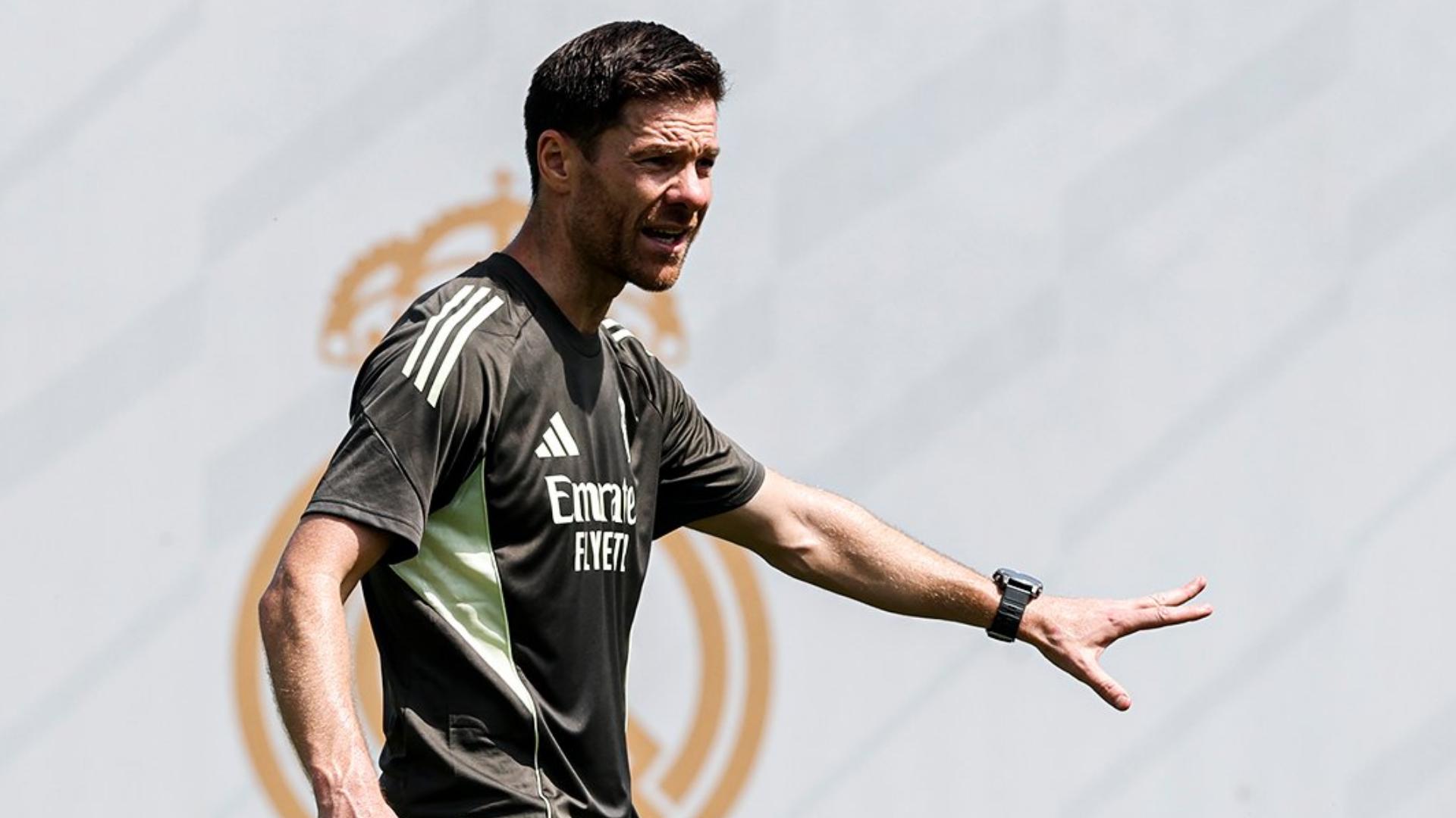El primer entrenamiento de Xabi Alonso con el Real Madrid