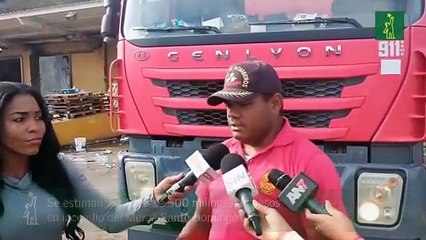 Se estiman pérdidas de 500 millones de pesos en incendio del Merca Santo Domingo