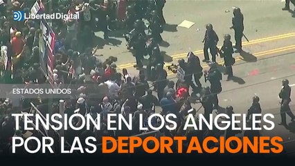Miles protestan en Los Ángeles contra las redadas migratorias y el despliegue de la Guardia Nacional