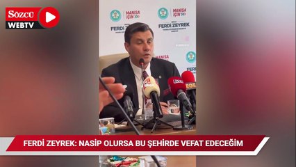 Ferdi Zeyrek'in bir ay önceki konuşması 'Nasip olursa bu şehirde vefat edeceğim'