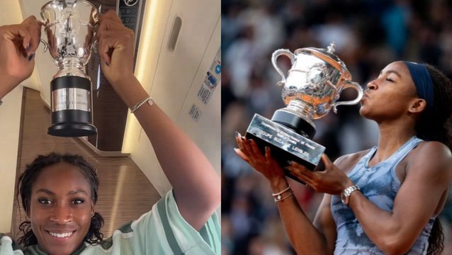Roland-Garros 2025 - Titrée pour la deuxième fois en Grand Chelem, Coco Gauff dévoile la réplique du trophée de Roland-Garros