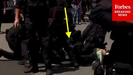 Authorities In L.A. Appear To Hold Down Anti-ICE Protester As Unrest Intensifies