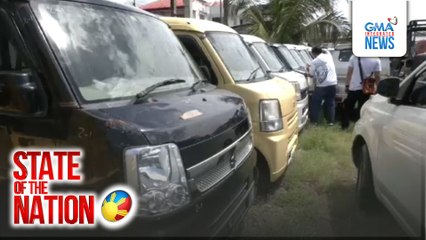 65 smuggled umanong right-hand-drive vehicles, kumpiskado | SONA